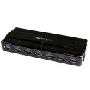 StarTech.com 7ポートUSB 3.0ハブ 卓上用 ACアダプタとケーブル付属 ST7300USB3B
