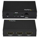 StarTech.com 2入力1出力HDMIディスプレイ切替器/スイッチャ-/セレクター リモコン付属 Ultra HD 4K/60Hz対応 VS221HD20