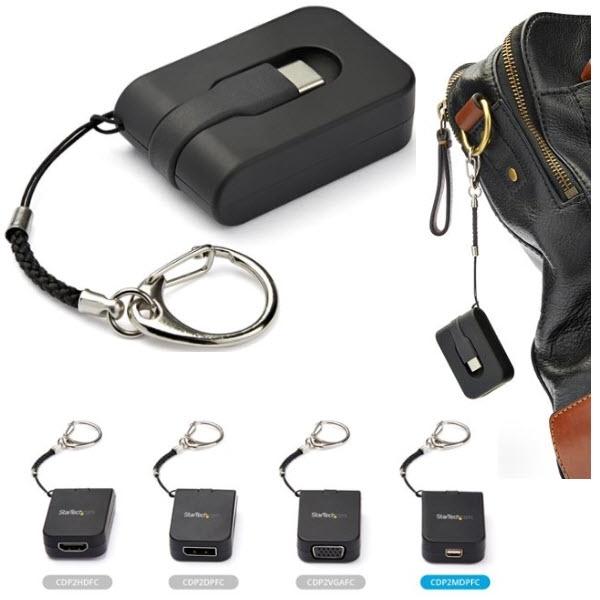 StarTech.com USB Type-C-Mini DisplayPort 変換アダプタ キーホルダータイプ 4K/60Hz対応 CDP2MDPFC