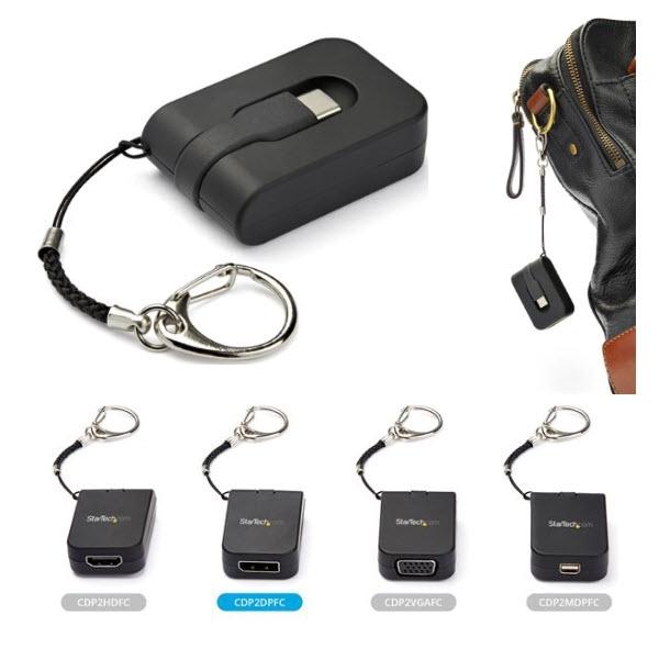 StarTech.com USB Type-C-DisplayPort 変換アダプタ キーホルダータイプ 4K/60Hz対応 CDP2DPFC