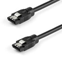 StarTech.com SATAラウンドケーブル 30cm ラッチ付きシリアルATAケーブル 6Gbps対応 SATRD30CM