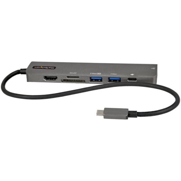 StarTech.com USB Type-CޥѴץ/HDMI 2.0/USB PD/SD &microSD/USB 3.0 ϥ/ӥåͭLAN/Cбޥϥ/ DKT30CHSDPD1