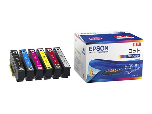 Rakuten - EPSON エプソン 【メーカー純正品】 インクカートリッジ ヨット YTH-6CL (6色パック) YTH-6CL