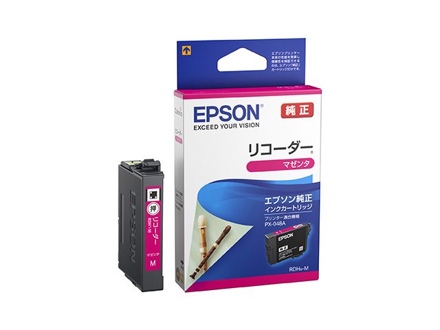 Rakuten - EPSON エプソン 【メーカー純正品】 インクカートリッジ リコーダー RDH-M (マゼンタ) RDH-M