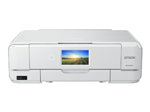 EPSON エプソン Colorio カラリオ プリンター複合機 6色独立インクジェット LAN W-LAN H-USBx2 IrDA A3 レーベル印刷 プリンター スキャナー コピー EP-982A3