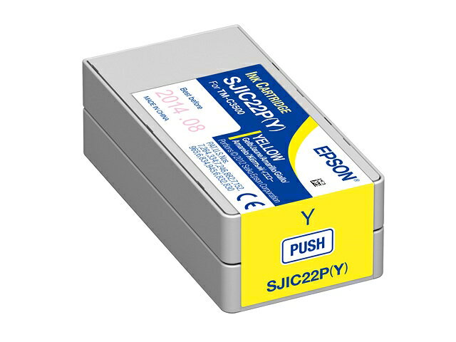 樂天商城 - EPSON エプソン 【メーカー純正品】 TM-C3500用 インクカートリッジ (イエロー) SJIC22PY