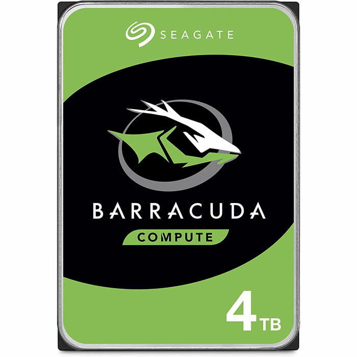 Seagate BarraCuda 5400シリーズ 3.5インチ 内蔵HDD 4TB SATA 6Gb/s 4TB 5400rpm 256MB 4Kセクター 日本正規代理店品 ST4000DM004