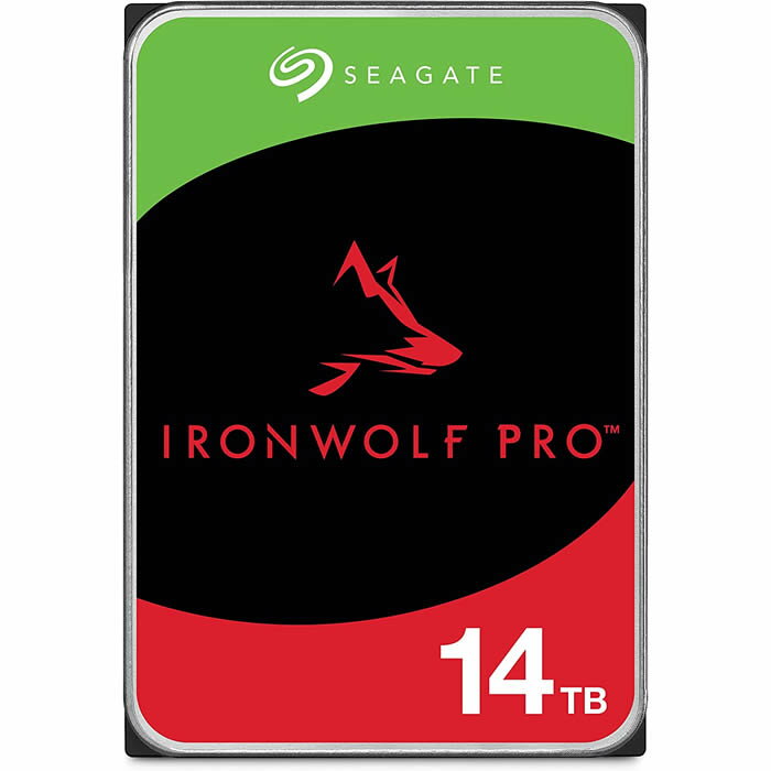 Seagate IronWolf Pro 3.5 HDD (Helium) シリーズ 3.5インチ SATA 6Gb/s 14TB 7200rpm 256MB 日本正規代理店品 ST14000NE0008