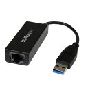 USB 3.0-Gigabit Ethernet LANアダプタ (ブラック) 10/100/1000Mbps NICネットワークアダプタ USB SuperSpeed(オス)-RJ45(メス)有線LANアダプタ USB31000S