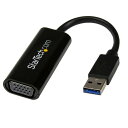 スリムタイプ USB 3.0-VGA変換アダプタ 外付けディスプレイ増設アダプタ USB 3.0 A(オス)-VGA 高密度D-Sub15ピン (メス) 1920x1200/ 1080p USB32VGAES