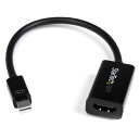 StarTech.com Mini DisplayPort 1.2 HDMI アクティブ変換アダプタ Ultrabook（ウルトラブック）/ノートパソコン対応 MDP2HD4KS