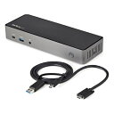 StarTech.com USB-C USB-A対応ドッキングステーション/3面モニター対応/85W USB PD/4K60Hz対応HDMI DiplayPortトリプルモニター DK31C3HDPD