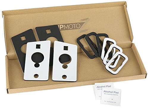 ガスケット VIPMOTOZ 2003-2009 Hummer H2 トップ クリアランス ライト ルーフ キャブ マーカー ランプ ガスケット - アップグレード 4mm 厚さ 交換用フォームストリップ 片面 超強力粘着