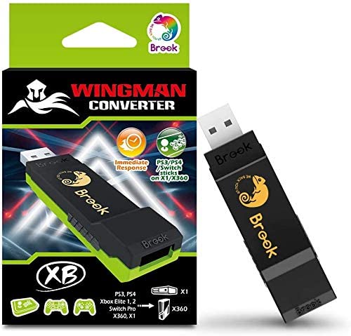 Brook Wingman XB ウィングマンXBコンバーター PS5/ PS4/ PS3/ Xbox One/ Xbox 360/ Xbox Elite1/ Xbox Elite2/ Switch Pro コントローラー用 Xbox Series X/ S/ Xbox One/ Xbox 360/ Xboxゲーム機PC(X-Input)に対応 変換アダプター スーパーコンバーター