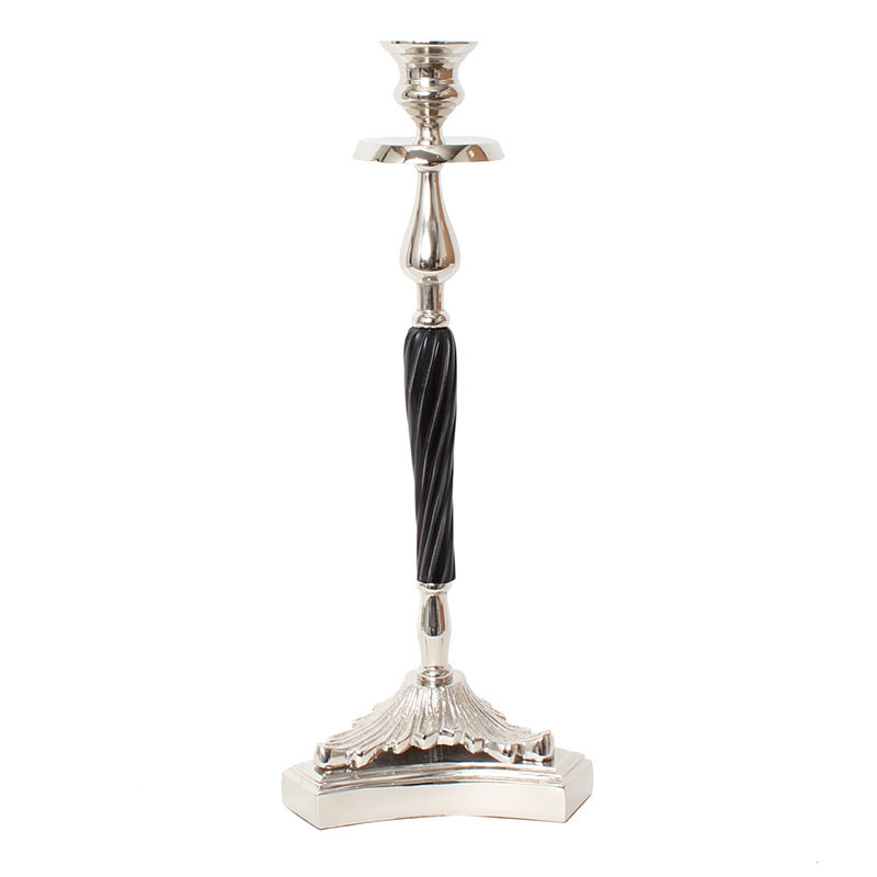 キャンドルスタンド キャンドルホルダー ロウソク立て モダンデザイン 北欧 ブラック シルバー
