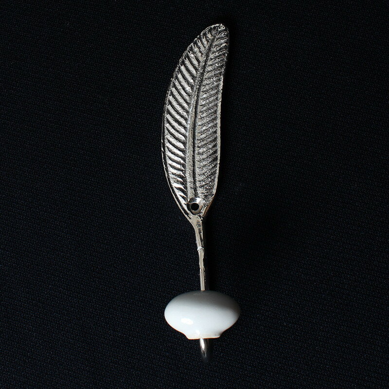 フック 壁掛け金具 真鍮 シルバー