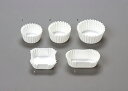 純白PET 紙ケース【6F/7F/8F/四角/小判8】 300入 容器 キッチン 日本製 焼成用 カップ