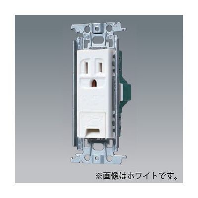 パナソニック 埋込アースターミナル付接地コンセント 金属取付枠付 15A 125V ベージュ WTF11313FK 敬老の日