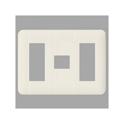 パナソニック フルカラー モダンプレート 7コ（3コ＋1コ＋3コ）用 ミルキーホワイト WN6077W