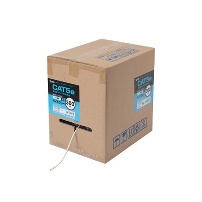 カテゴリ5eUTP単線ケーブルのみ 300m レッド KB-T5-CB300RN