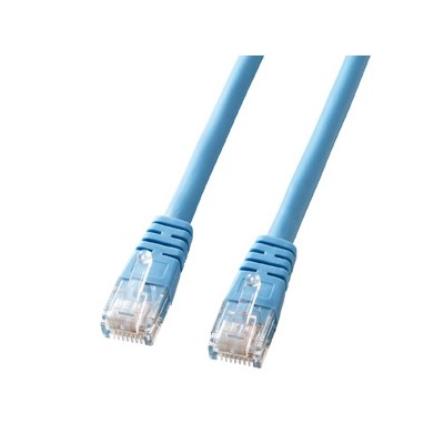 エンハンスドカテゴリ5　より線クロスケーブル　20m　ライトブルー　KB−T5Y−20LBCN