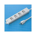 工事物件タップ 3P・4個口・1m 抜け止めタイプ マグネット付 エココード(エコケーブル)採用 TAP−KE4−1