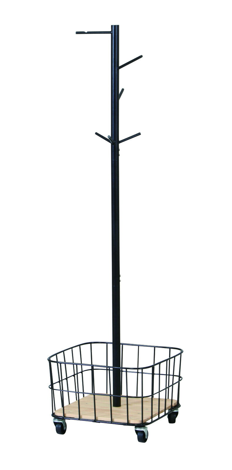 【Mash】BYケージ ポールハンガー コートハンガー ハンガーラック おしゃれ 帽子掛け 洋服掛け キャス..