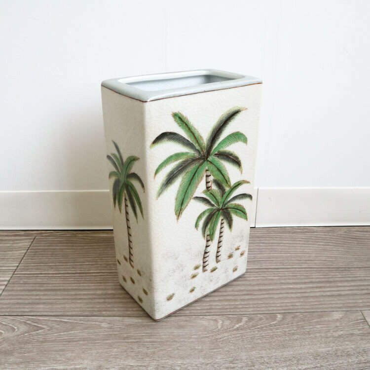 送料無料 アートフラワー 生花 フラワーベース 花瓶 パームツリー ヤシの木 引っ越し祝い 贈り物  ...