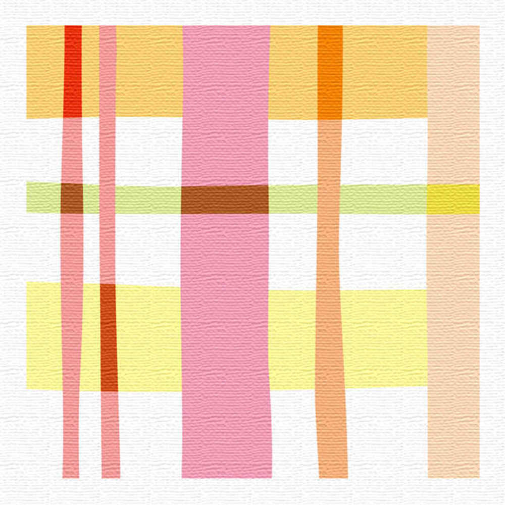 チェックモチーフのインテリアパネル Lサイズ（57cm×57cm） ウォールアート 壁掛け おしゃれ 北欧 モダ..