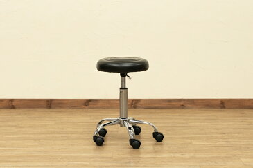 昇降式ワーキングスツール キャスター付き 丸椅子 作業椅子 カラーリング おしゃれ ポップ 合皮 合成皮革 レザー風 レザー調 かっこいい レトロ ヴィンテージ アメリカン 北欧 ヨーロピアン 高さ調節 美容院