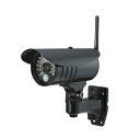 CMS-7110対応　増設用防水ワイヤレスカメラ・ワイヤレスカメラ&モニター「CMS-7110」「CMS-7001」専用の増設カメラです。 ・ワイヤレスで映像を送信　2.4GHzデジタル。 ・屋外対応、ホコリの侵入を防ぐ耐塵型。 ・雨にぬれても安心　耐水型IP66。 ・夜間暗視 15mまで対応。 ・1台の液晶モニターに対して4台まで登録可能です。(セット1台+増設カメラ3台) ※対応機種以外の機器にはご利用いただけません。 ※増設カメラ単体でのご利用はできません。 ※建物の構造(鉄筋や鉄骨)や階層が異なる場合、安定した電波送信ができない場合がありますのでご了承ください。【カメラ CMS-C71】 ●外形寸法(横幅×高さ×奥行):約164×81×172(mm) ●質量:約650g ●動作温度範囲:-10℃〜+50℃(カメラ本体) ●消費電力(暗視時/通常時):約4.0W/2.1W ●カメラ画像解像度:640×480 ●センサー形式:1/5inch CMOS ●有効画素数:656×488 ●レンズ焦点距離:3.6mm ●最低被写体照度:2l×(IR ON:0l×) ●画角:H　50°V　40° ●保護等級:IP66 ●赤外線投光距離:約15m ●集音マイク:○ 【無線通信部】 ●無線通信方式:2400MHz・2483.5MHz ●スペクトラム拡散:FHSS ●データレート:Ma× 4.4Mbps ●映像化方式:MPEG-4 ●音声圧縮方式:PCM ●通信距離:約150m 【付属品】 ・カメラ用ACアダプター(コード長約1.5m)、アンテナ、六角レンチ、アンカー×4本、ネジ×4本、取扱説明書■送料 送料無料。但し、沖縄・離島を含む(一部配送不可地域)のご注文は配達不可のためキャンセルさせて頂きます。