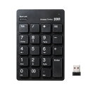 送料無料 サンワサプライ ワイヤレスUSBテンキー NT-WL20BK(2)