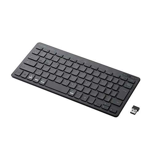 送料無料 エレコム ワイヤレスミニキーボード/パンタグラフ式/薄型/ブラック TK-FDP098TBK