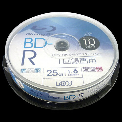 送料無料 400枚セット(10枚X40個) Lazos BD-R L-B10PX40 敬老の日 父の日 母の日