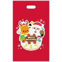 送料無料 【5個セット(100枚×5)】ARTEC クリスマスプレゼント袋(マチ無) 100枚 ATC9534X5