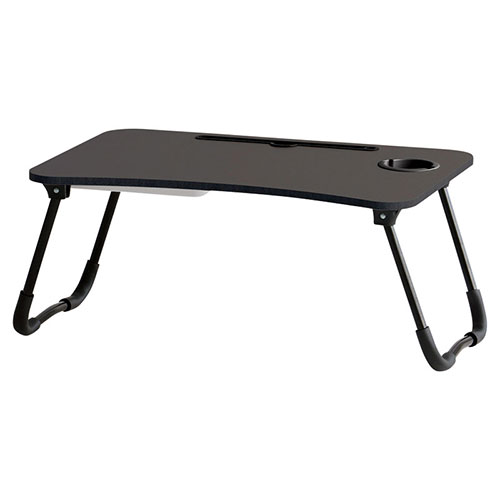 送料無料 折りたたみメラミンテーブル ブラック K20661235