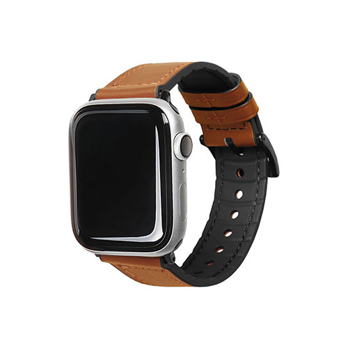 送料無料 EGARDEN GENUINE LEATHER STRAP AIR for Apple Watch 49/45/44/42mm Apple Watch用バンド ブラウン EGD20584AW
