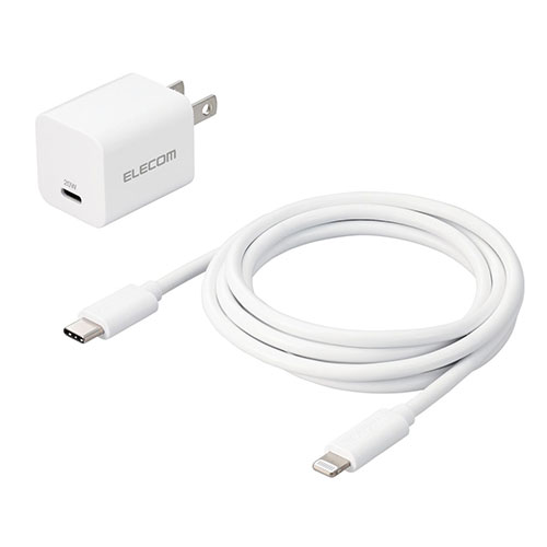 送料無料 エレコム USB Power Delivery 20W AC充電器(C-Lightningケーブル付属) MPA-ACLP04WH 送料無料 エレコム USB Power Delivery 20W AC充電器(C-Lightningケーブル付属) MPA-ACLP04WH