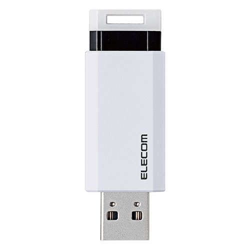 送料無料 エレコム USB3.1(Gen1)対応 ノック式USBメモリ MF-PKU3128GWH 父の日 母の日