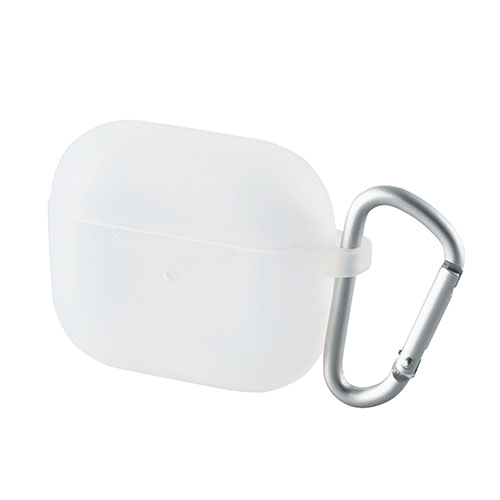 送料無料 エレコム AirPods (第3世代)用カラビナ付きシリコンケース AVA-AP3SCCR