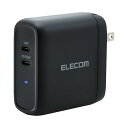 送料無料 エレコム USB Power DeliveryAC充電器(68W C×2) MPA-ACCP24BK