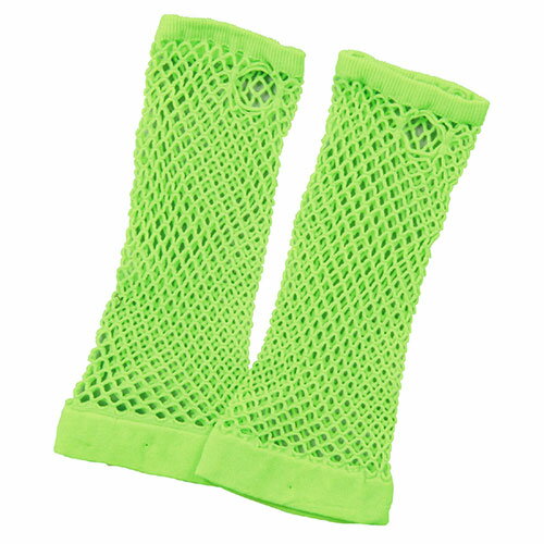 送料無料 【20個セット】 ARTEC カラーメッシュグローブ蛍光グリーン ATC2894X20