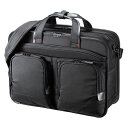 送料無料 サンワサプライ エグゼクティブビジネスバッグPRO(大型ダブル) BAG-EXE12N(2)