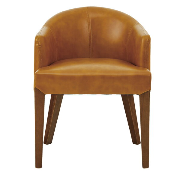 ダイニングチェア ローバック レザー 天然木 木製 食卓チェアー 食卓椅子 いす イス 椅子 ダイニングチェアー レトロ モダン 北欧 ブルックリン 西海岸 男前 インテリア おしゃれ アンティーク カントリー かわいい 高級感 キャメル [2]