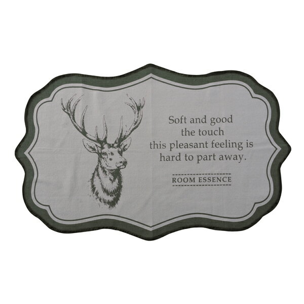 ラグマット おしゃれ 幅90×奥行130cm ラグ マット かわいい インテリア フロアマット 敷物 リビング ダイニング フローリング コットン 綿 玄関マット バスマット グリーン