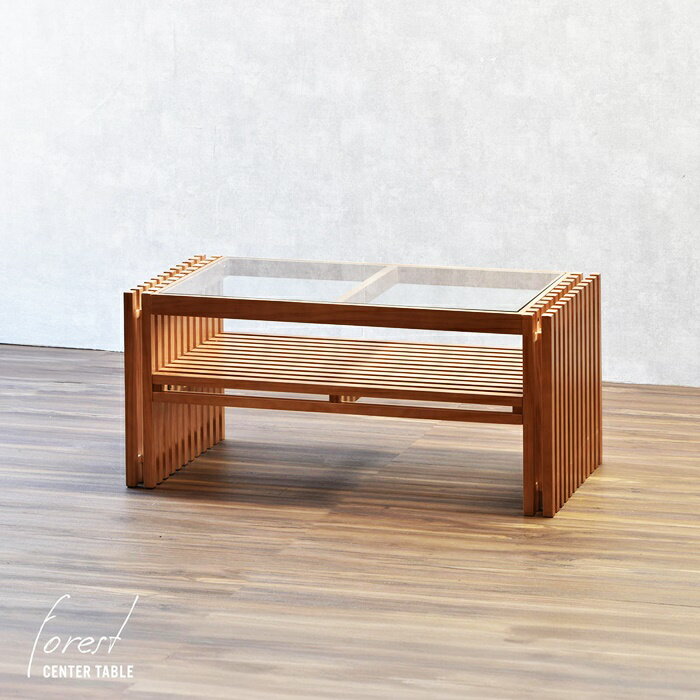 送料無料 センターテーブル 天然木 ガラステーブル ローテーブル リビングテーブル ガラス 北欧 木製 ..