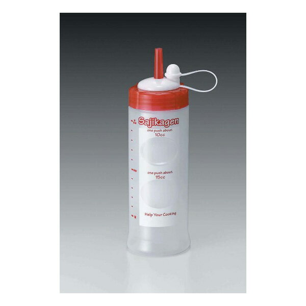 さじかげん M クリアレッド ME−400S 調理道具 しょうゆさし ソース 台所用品 調味料入れ 卓上用品 キッチングッズ 詰め替え容器