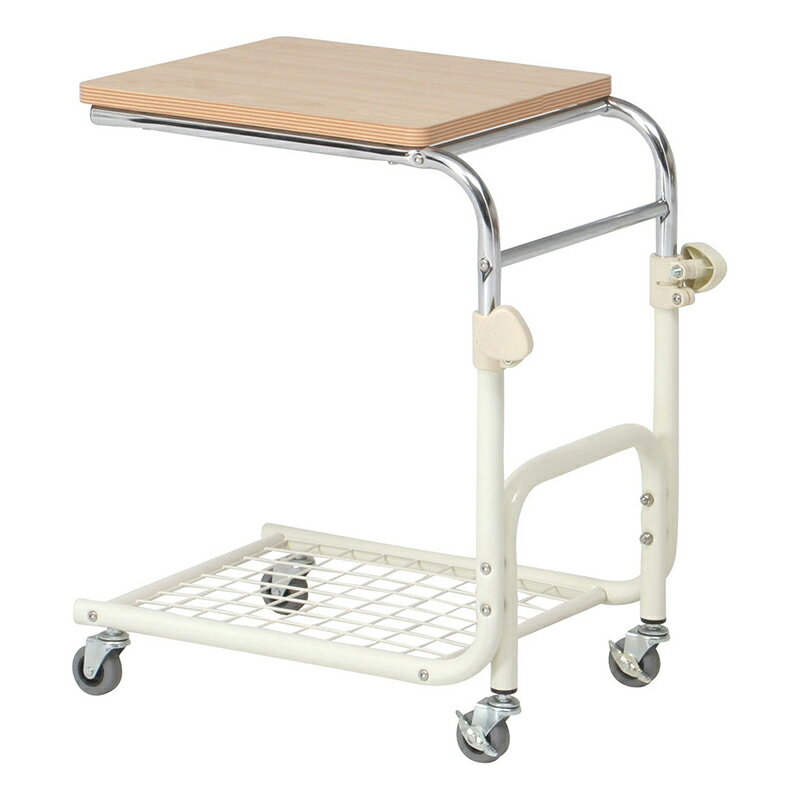 送料無料 3個入り ベッドテーブル サイドテーブル ベッドサイドテーブル キャスター付き 高さ調整 昇降..