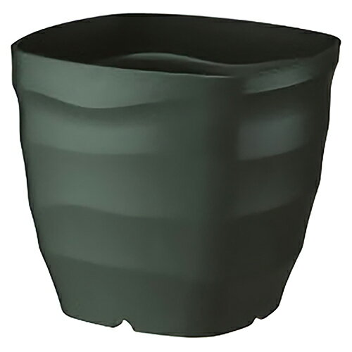フレグラースクエアポット 植木鉢 花瓶 フラワーポット シンプル ダークグリーン スクエア型 四角 レトロ 北欧 和モダン 緑色