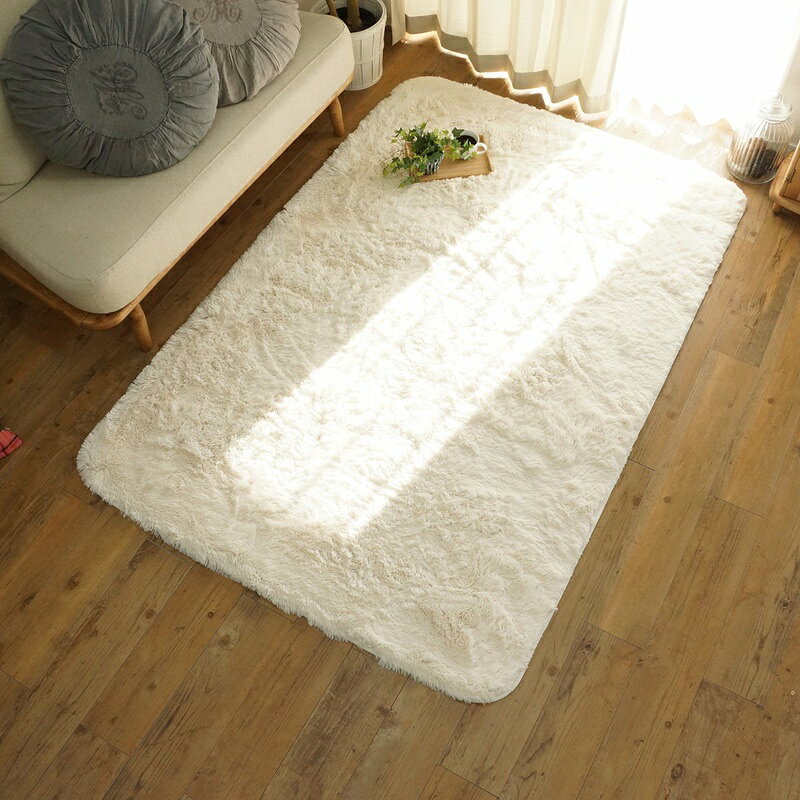 Rakuten - 190x240cm ロングシャギーウレタンラグ IV